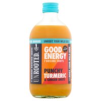 Unrooted Good Energy 7 Punchy Turmeric & Ginger Dosing Shots 420ml