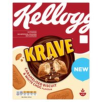 Kellogg's Krave Caramelised Biscuit Flavour Breakfast Cereal 375g
