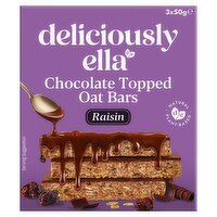 Deliciously Ella Raisin Chocolate Topped Oat Bar 50g