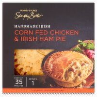 Dunnes Stores Simply Better Handmade Irish Corn Fed Chicken & Irish Ham Pie 280g