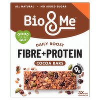 Bio&Me Cocoa Fibre + Protein Bars 3 x 40g