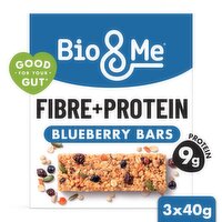 Bio&Me Blueberry Fibre + Protein Bars 3 x 40g