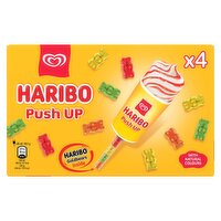 Haribo Push-Up Strawberry & Vanilla Ice Cream Lollies 4 x 85ml