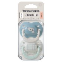 Tommee Tippee Ultimate Fit Soother, 0-6 Months, 2 Pack, Orthodontic Dummy