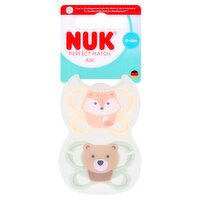 Nuk 2 Silicone Perfect Match Air 0-6m