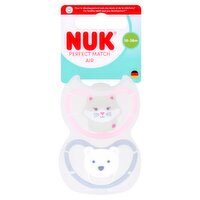 Nuk 2 Silicone Perfect Match Air 18-36m