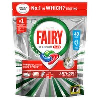 Fairy Platinum Plus Dishwasher Tablets, Breeze, 40 Capsules