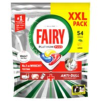 Fairy Platinum Plus Dishwasher Tablets, Lemon, 54 Capsules