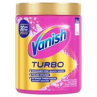 Vanish Turbo Fast Acting Stain Remover Powder 850g