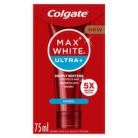 Colgate Max White Ultra+ Enamel Teeth Whitening Toothpaste 75ml