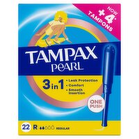 Tampax Pearl Regular Tampons With Applicator x22