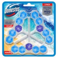 Domestos Power 5 Ocean Toilet Rim Blocks 3x 50 g