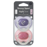 Tommee Tippee NightGlow Dummy, 6-18 Months, Glow in the Dark, Orthodontic Teat