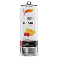 Celsius Energy Drink, Sparkling Raspberry Peach 355ml