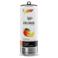 Celsius Energy Drink, Sparkling Mango Lemonade 355ml