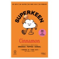 Superkeen Cinnamon Organic Popped Cereal 240g
