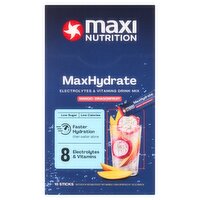 Maxi Nutrition MaxHydrate Mango-Dragonfruit Electrolytes & Vitamins Drink Mix Sticks 160g (10 x 16g)