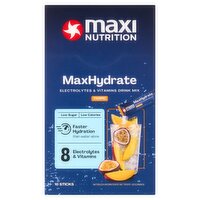 Maxi Nutrition MaxHydrate Tropic Electrolytes & Vitamins Drink Mix Sticks 160g (10 x 16g)