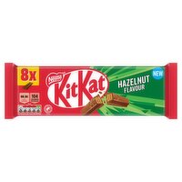 KitKat 2 Finger Hazelnut Flavour Chocolate Bar 8 Pack Multipack 165.6g
