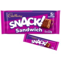 Cadbury Snack Sandwich Chocolate Bar 110g