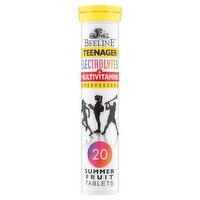 Beeline Teenager Electrolytes & Multivitamins Effervescent 20 Summer Fruit Tablets
