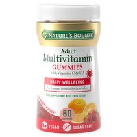 Nature's Bounty Adult Multivitamin 60 Orange & Raspberry Flavours Gummies