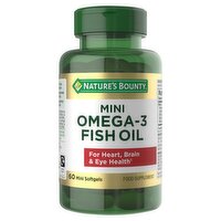Nature's Bounty 60 Mini Omega-3 Fish Oil Softgels Food Supplement