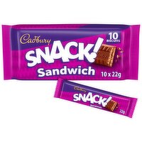 Cadbury Snack Sandwich Chocolate Bar 220 g