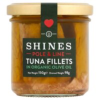 Shines Tuna Fillets in Organic Olive Oil 150g
