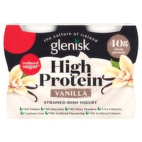 Glenisk High Protein Vanilla Strained Irish Yogurt 4 x 105g (420g)