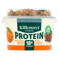 Killowen Farm Protein Chocolate Orange Yogurt with Crunchy Granola 190g