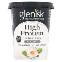 Glenisk High Protein Natural Strained Irish Live Yogurt 500g