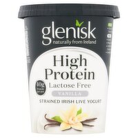 Glenisk High Protein Vanilla Strained Irish Live Yogurt 450g