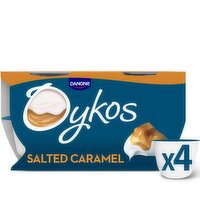 Oykos Salted Caramel Luxury Greek Style Yoghurt Dessert Multipack 4x110g