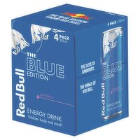 Red Bull The Blue Edition Juneberry Energy Drink 4 x 250ml