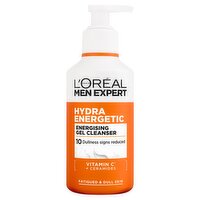 L'Oréal Paris Men Expert HYDRA ENERGETIC Energising Gel Cleanser - Gel Cleanser, Revititalize 260ml