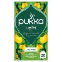 Pukka 20 Organic Uplift with Citrus, Yerba Mate & Green Tea 36g