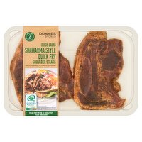 Dunnes Stores Irish Lamb Shawarma Style Quick Fry Shoulder Steaks 340g