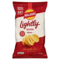 Walkers Lightly Salted Multipack Crisps 6x25g