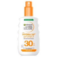 Garnier Ambre Solaire Hydra 24H Protect SPF30 Sun Cream Spray 150ml