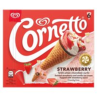 Cornetto Strawberry Ice Cream Cones 6x 90 ml