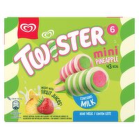 Twister Mini Pineapple Ice Cream Lollies 6 x 50ml