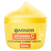 Garnier Vitamin C* Fresh & Bright Hydrating Sorbet Cream​, 4% Vitamin C* + Niacinamide - 85ml
