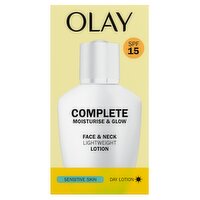 Olay Complete Moisturise & Glow Face And Neck Lotion For Sensitive Skin With SPF15,100ml