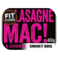 Fit Foods Lasagne Mac! & Cheese Smoky BBQ 400g