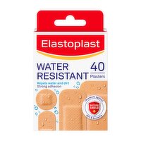 Elastoplast Water Resistant Plastic Plasters (40 Pcs)