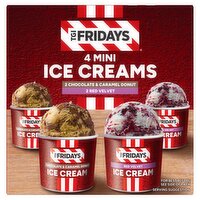 TGI Fridays 4 Mini Ice Creams 440ml (4 x 110ml)