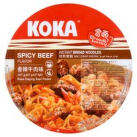 Koka Spicy Beef Flavor Instant Broad Noodles 95g