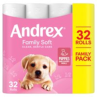 Andrex Family Soft Toilet Tissue Standard 32 Rolls