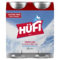 Hüfi Premium Lager Beer 4 x 500ml